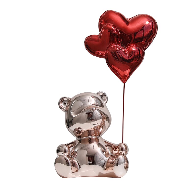 Adornos decorativos Love Balloon - pintura eletrostática