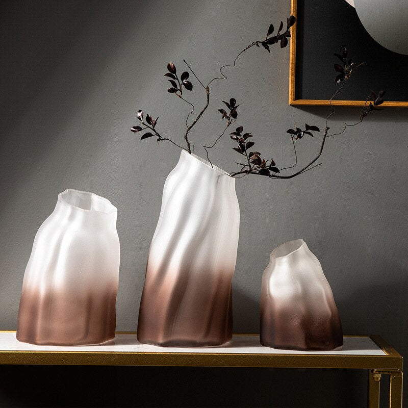 Vasos em vidro Natuzzi - 03 Tamanhos