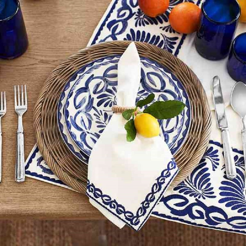 Jogo porta guardanapos Limão Siciliano - 4/6/8pcs