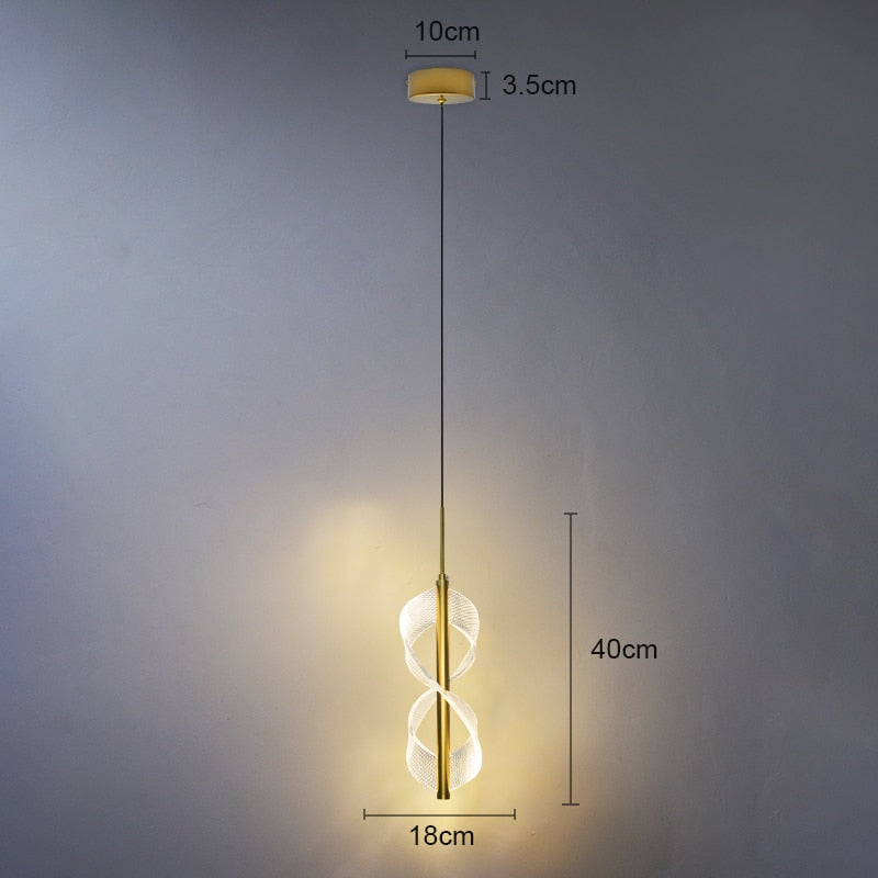 Pendentes Techno Infinito - em led acrílico