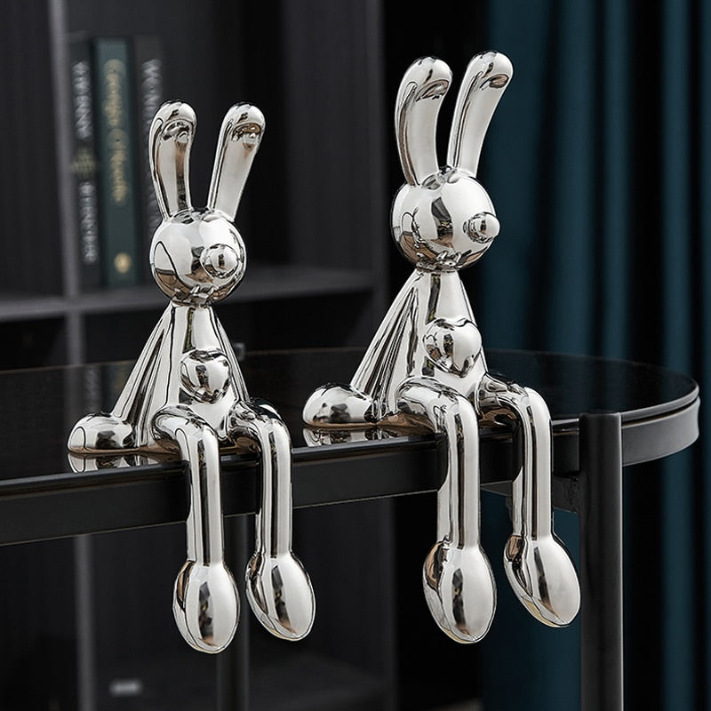 Adornos decorativos Bunny Love - design moderno criativo