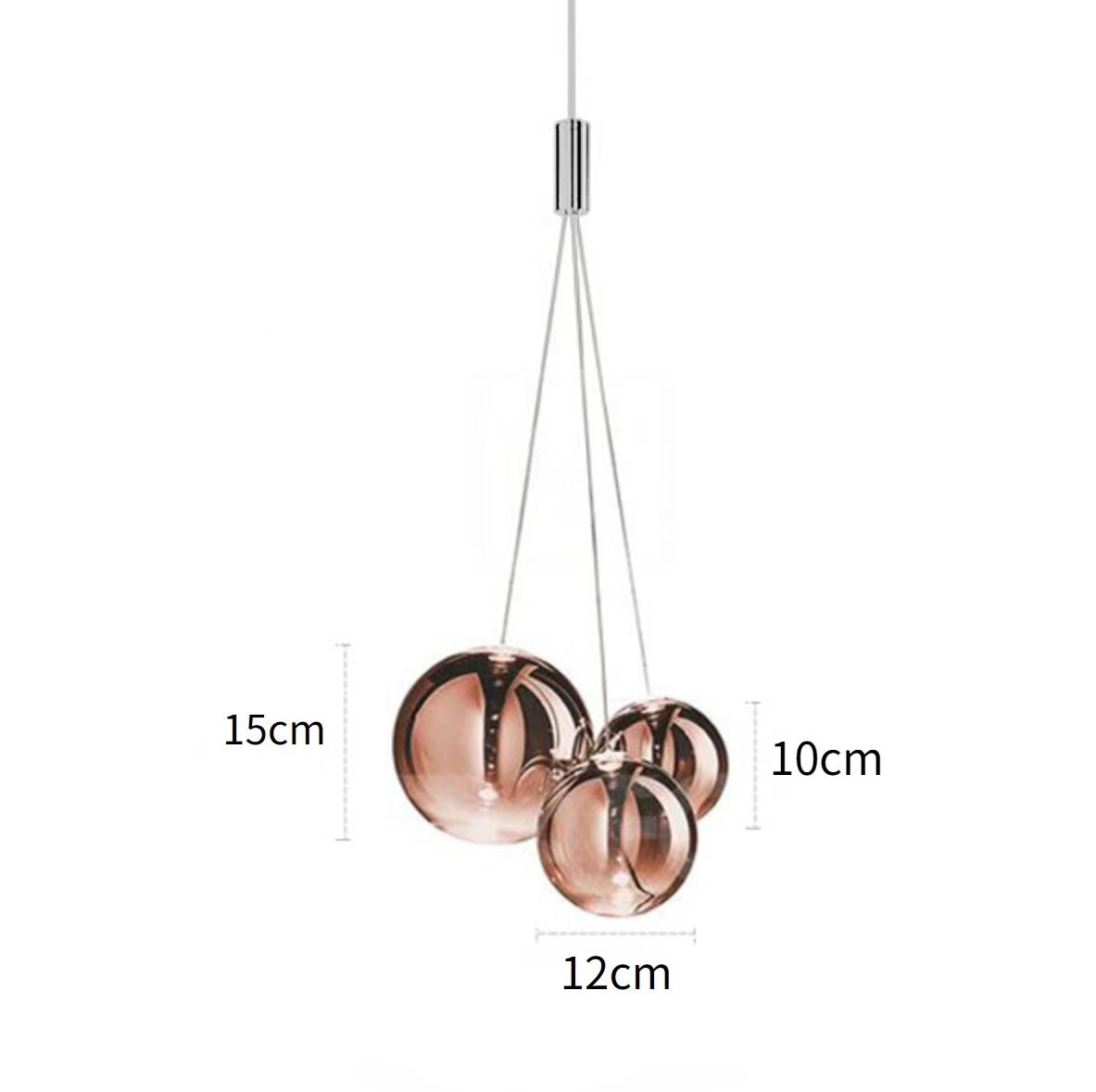 Pendente triplo Cherry - design moderno