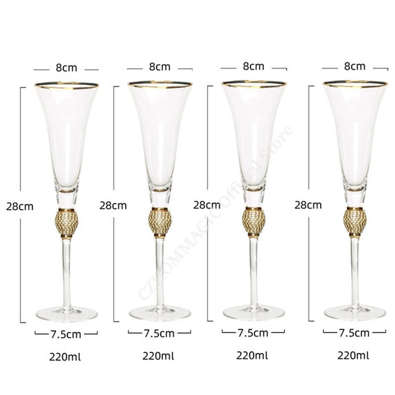 Jogo taças & copos Glamurous