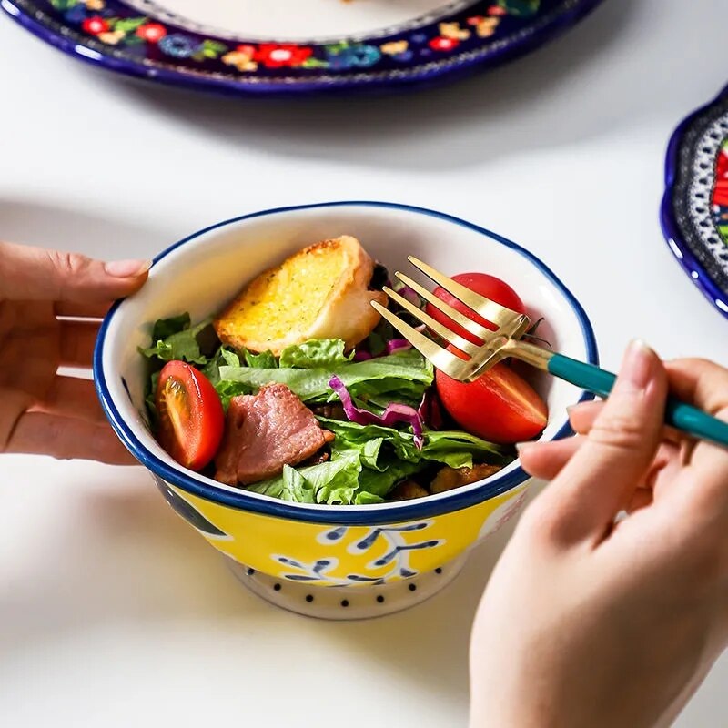 Louças em cerâmica pintada a mão Bellagio