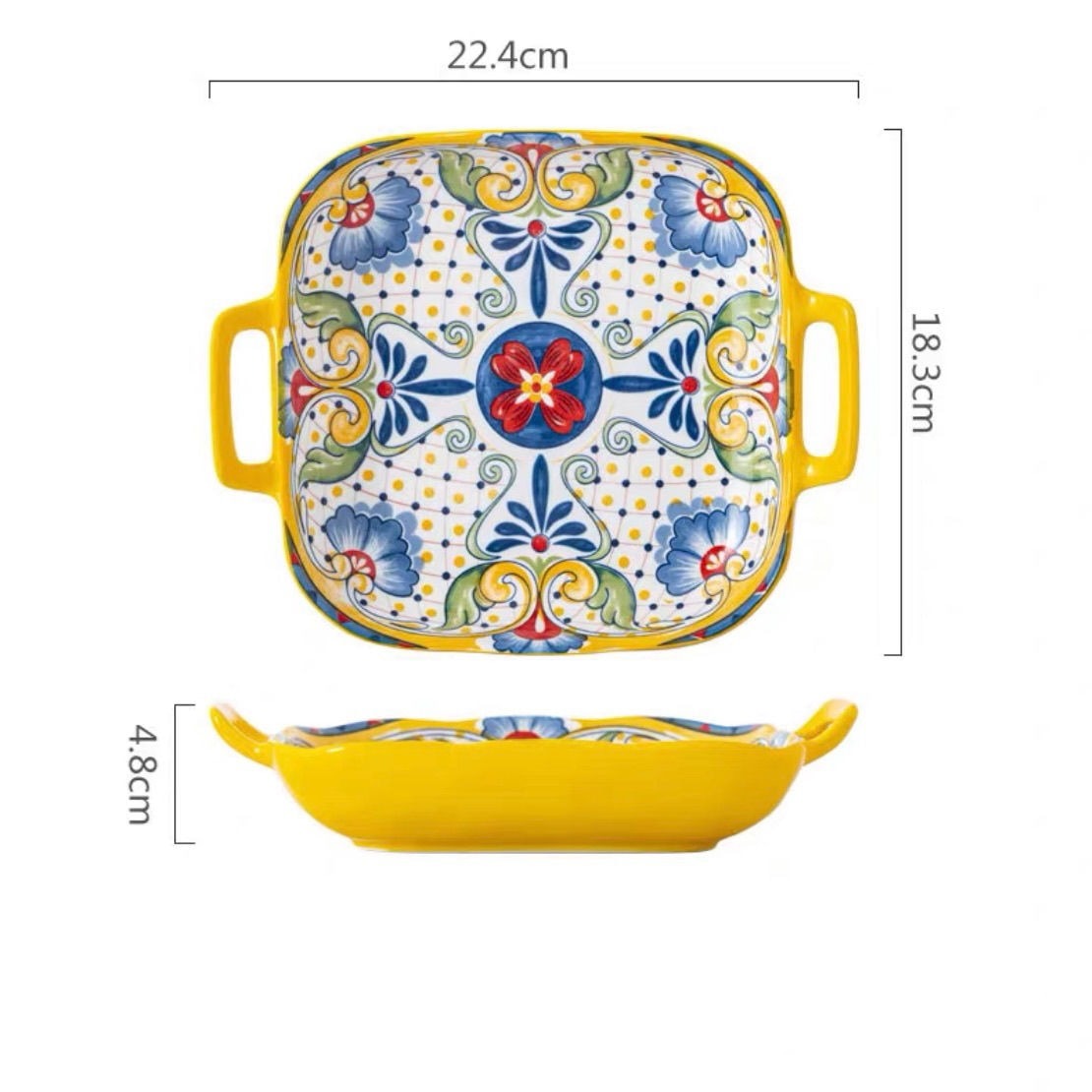 Linha italiana pintada a mão