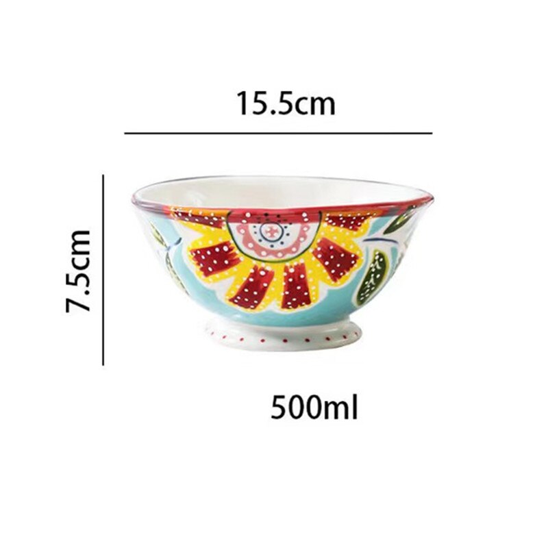 Louças em cerâmica pintada a mão Bellagio