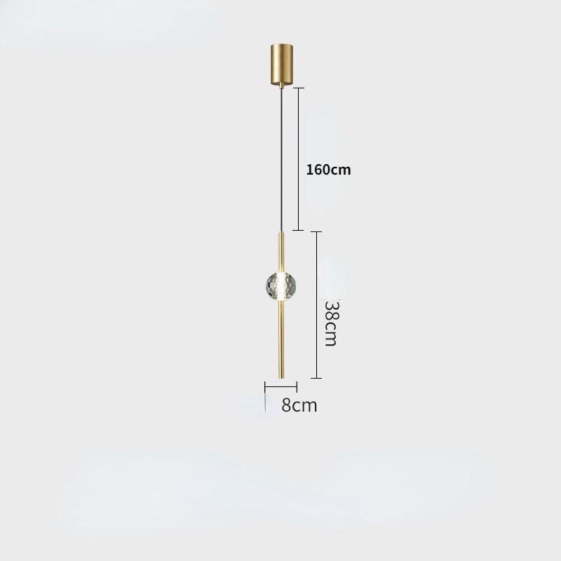 Pendente Bola de Cristal - design moderno elegante