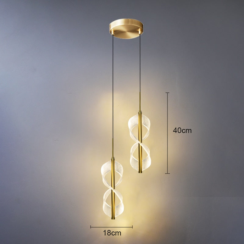 Pendentes Techno Infinito - em led acrílico