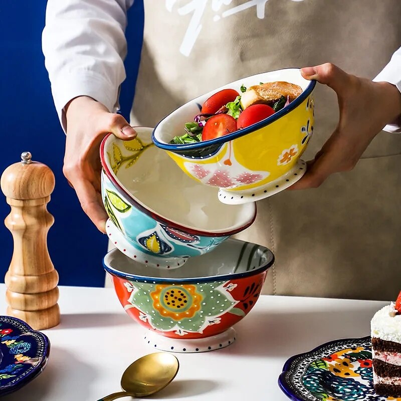 Louças em cerâmica pintada a mão Bellagio