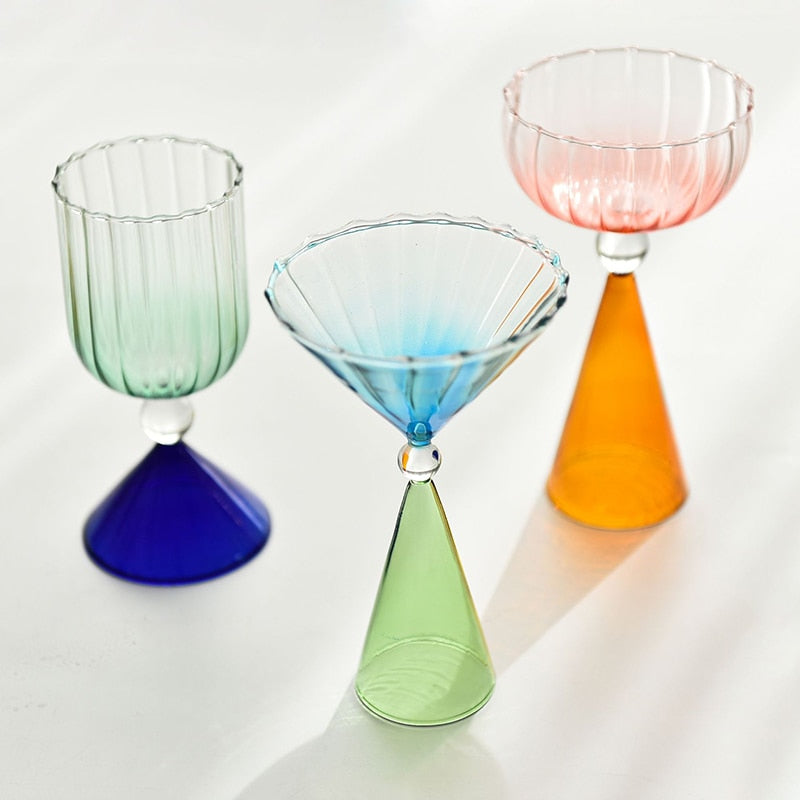 Taças feitas a mão Saint-Louiz - design moderno