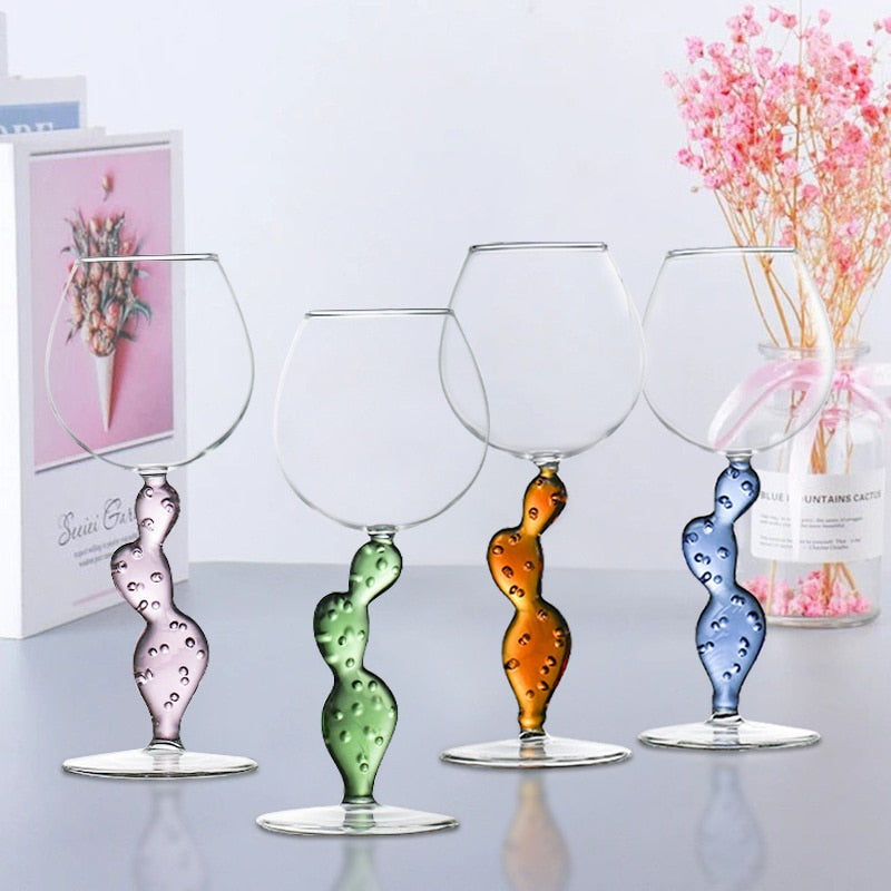 Taças em vidro Cactus - Jogo 2 ou 4pcs