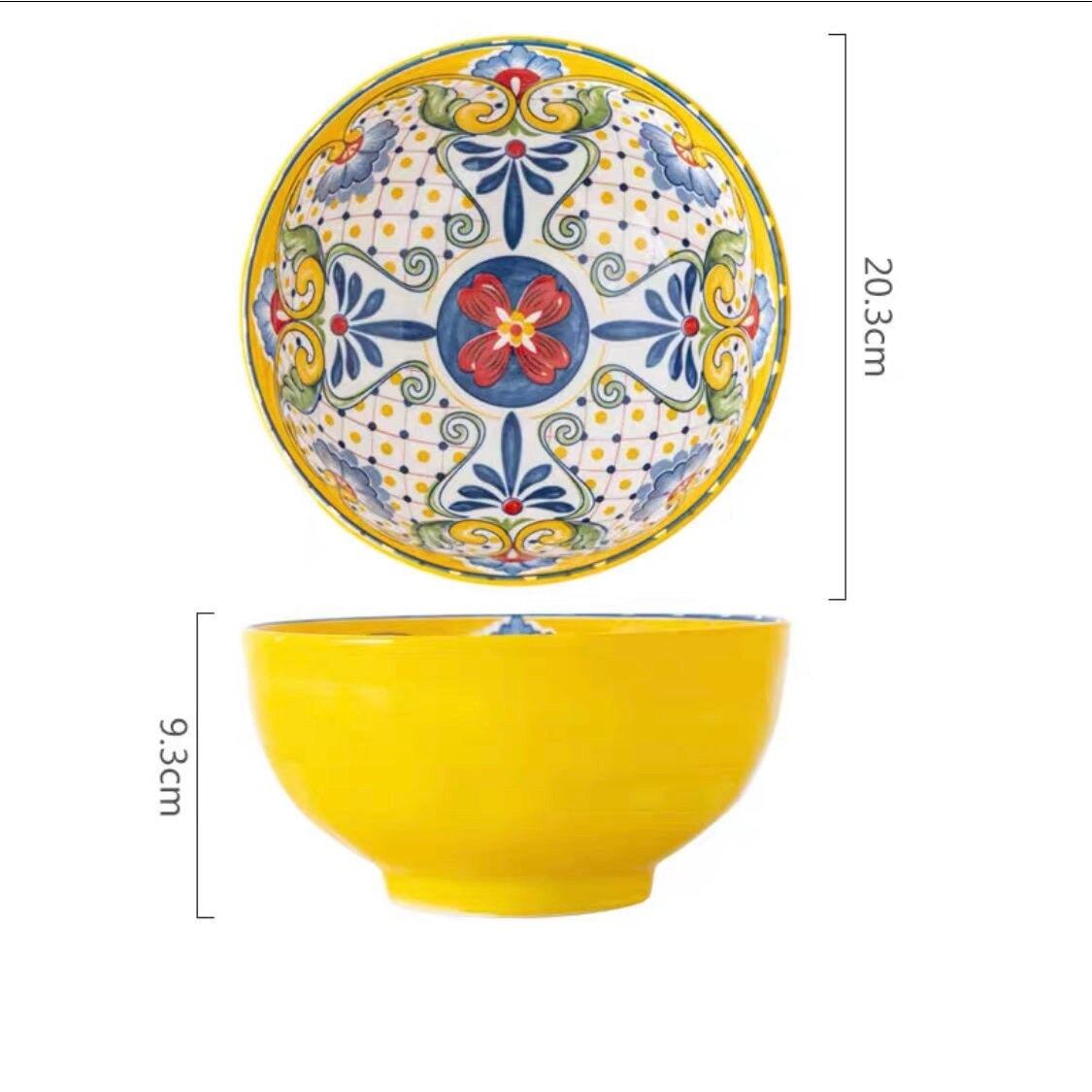 Linha italiana pintada a mão