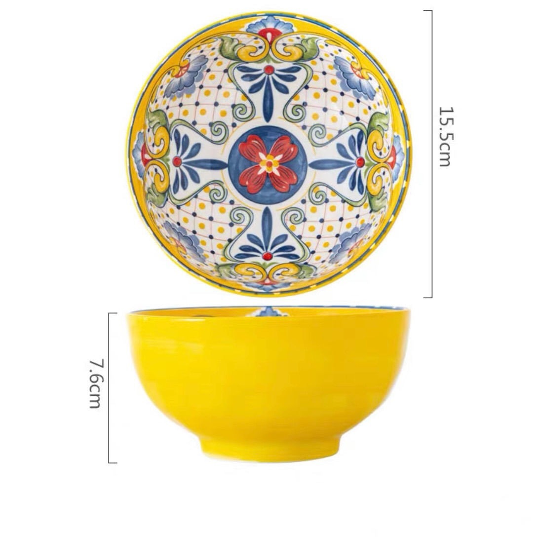 Linha italiana pintada a mão