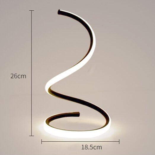 Luminária de mesa em led Curvas - 03 Cores