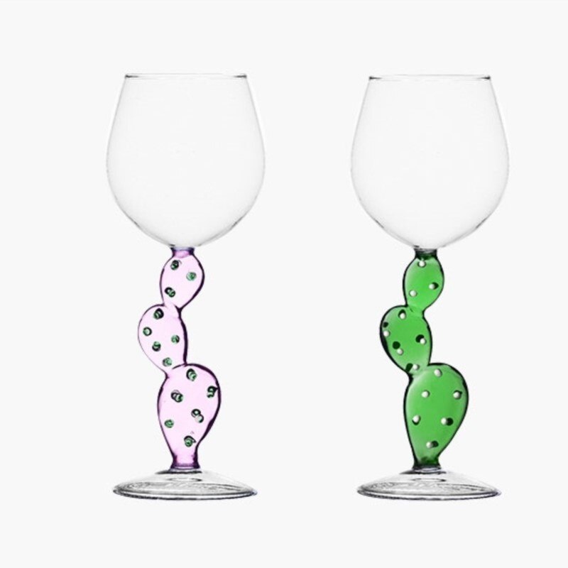 Taças em vidro Cactus - Jogo 2 ou 4pcs