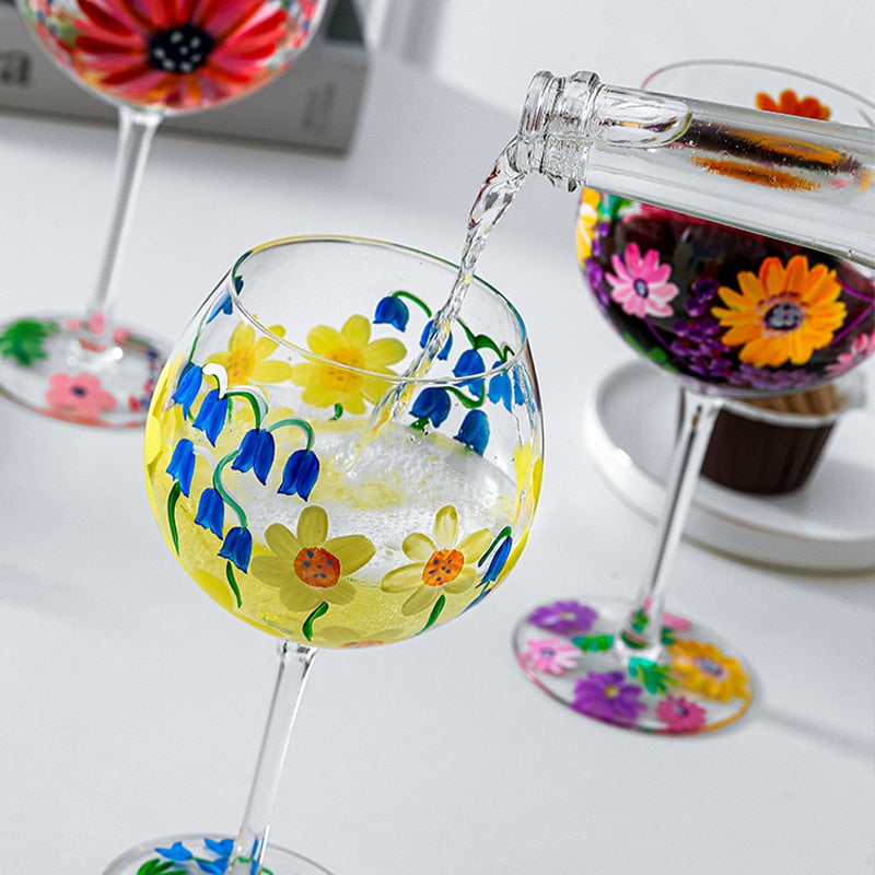 Taças pintadas a mão Tropikalia - 560ml