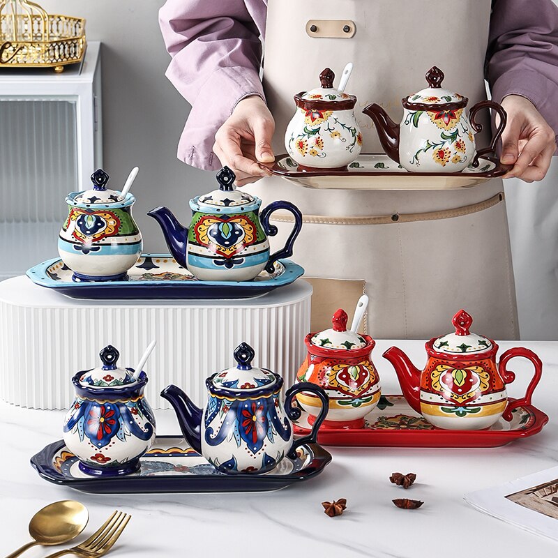 Kit 3pcs Bohemian - em cerâmica