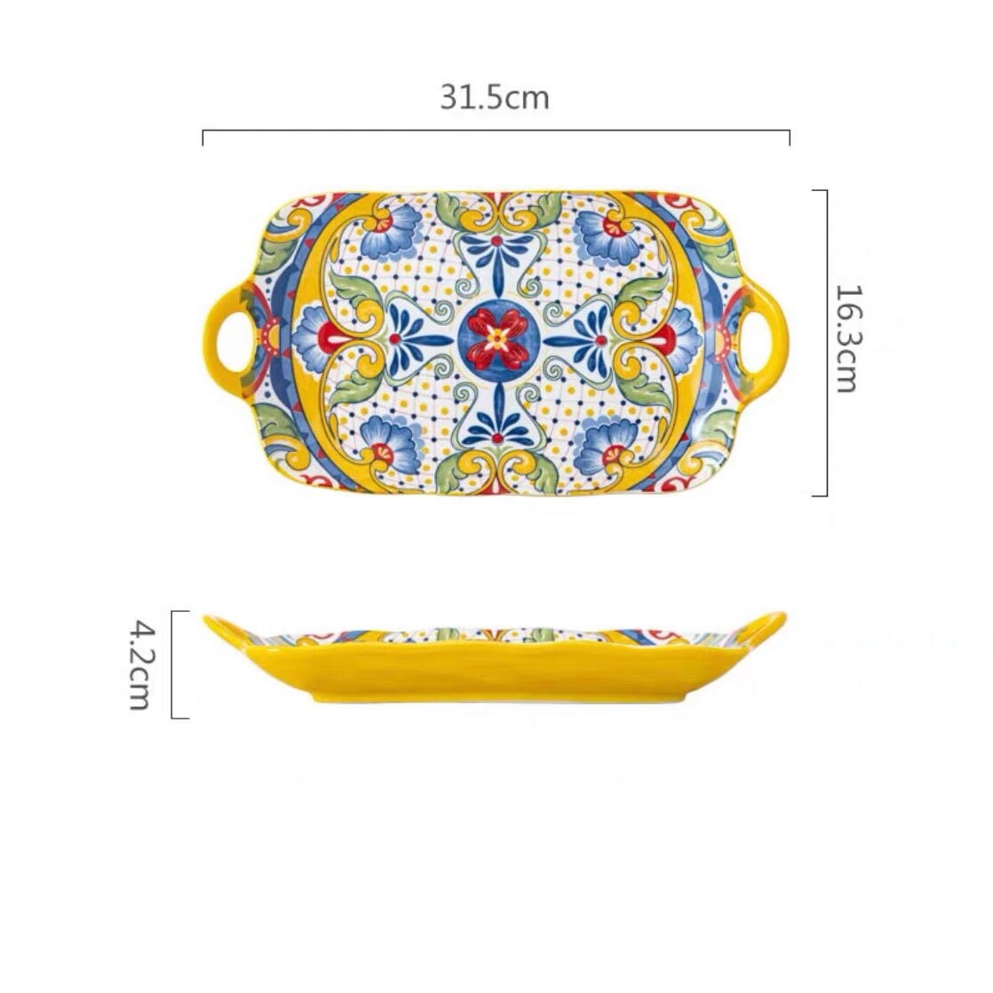 Linha italiana pintada a mão