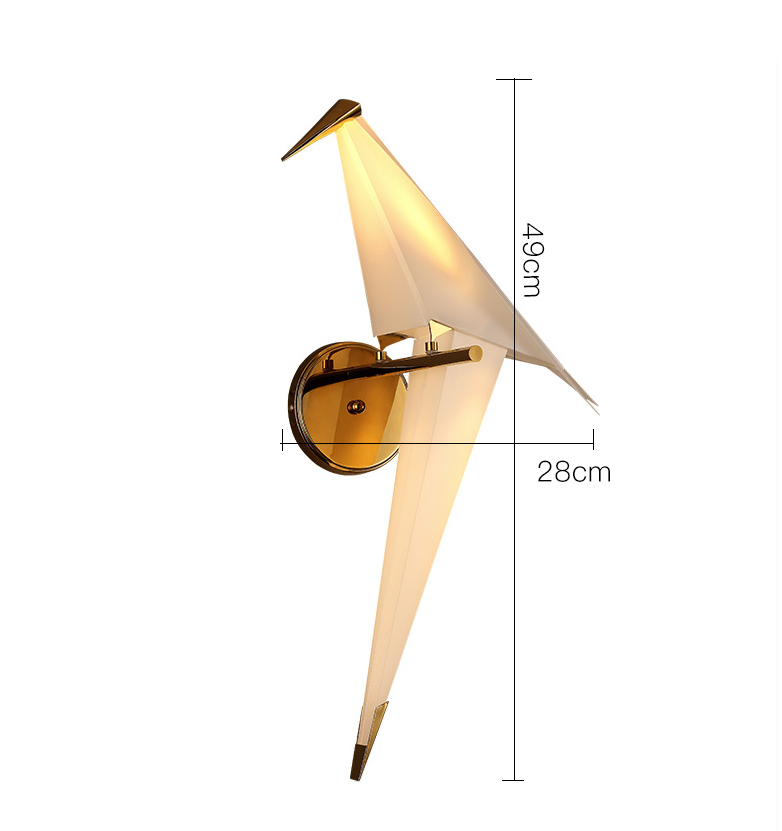 Arandela Bird - Em inox cromado
