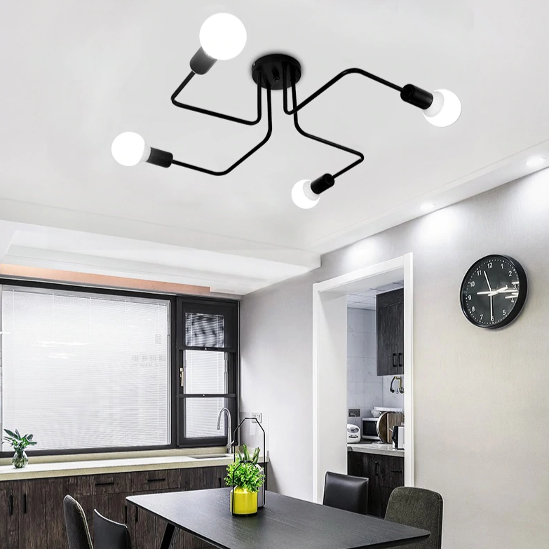 Lustre industrial moderno Arms - 03 Tamanhos