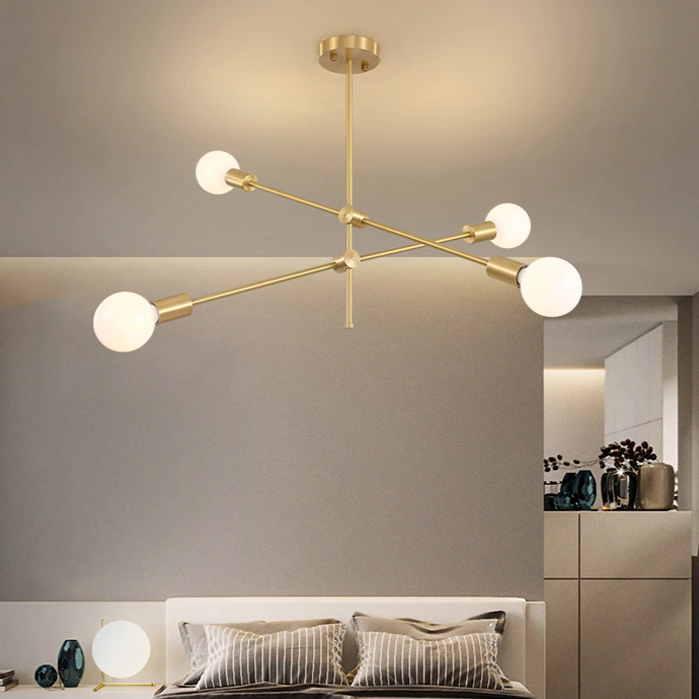 Lustre Pendente BALANCE - Dourado ou Preto em Aço