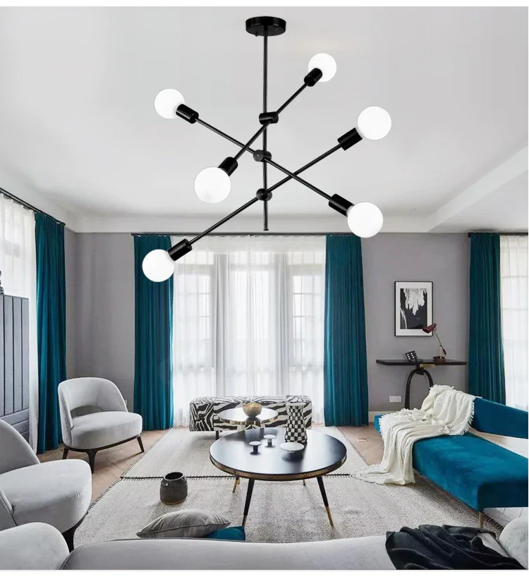 Lustre Pendente BALANCE - Dourado ou Preto em Aço