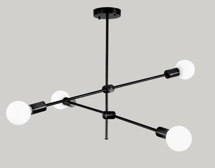 Lustre Pendente BALANCE - Dourado ou Preto em Aço