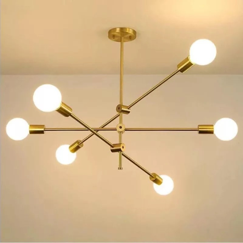 Lustre Pendente BALANCE - Dourado ou Preto em Aço