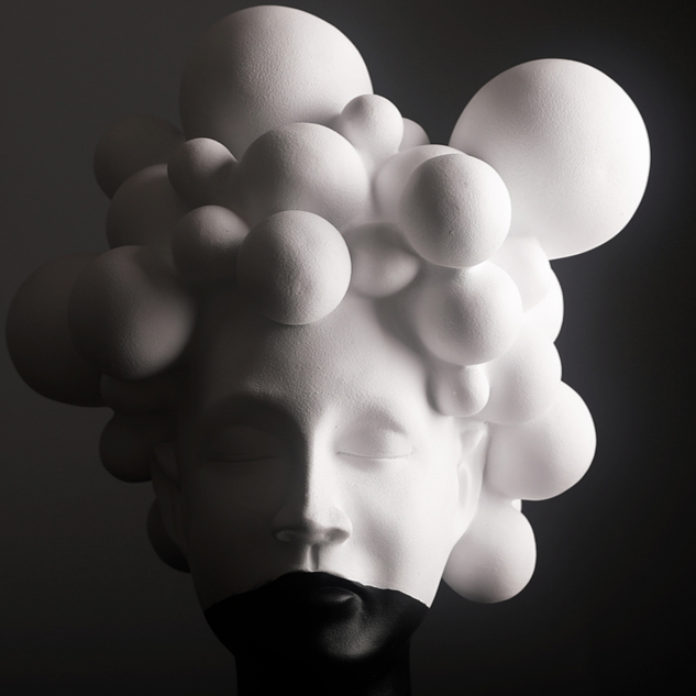 Escultura Contemporânea Bubble Hair Girl
