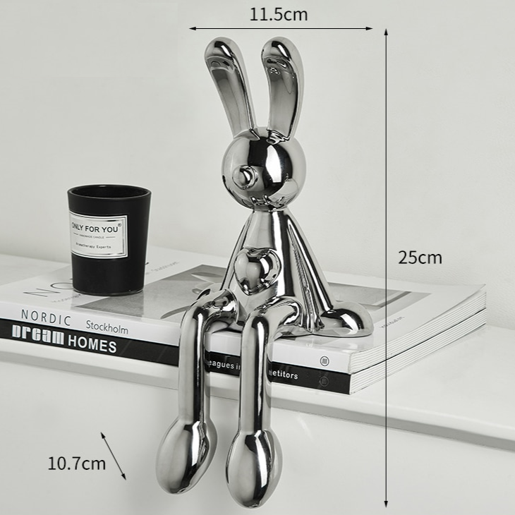 Adornos decorativos Bunny Love - design moderno criativo