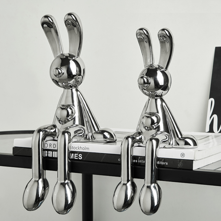 Adornos decorativos Bunny Love - design moderno criativo