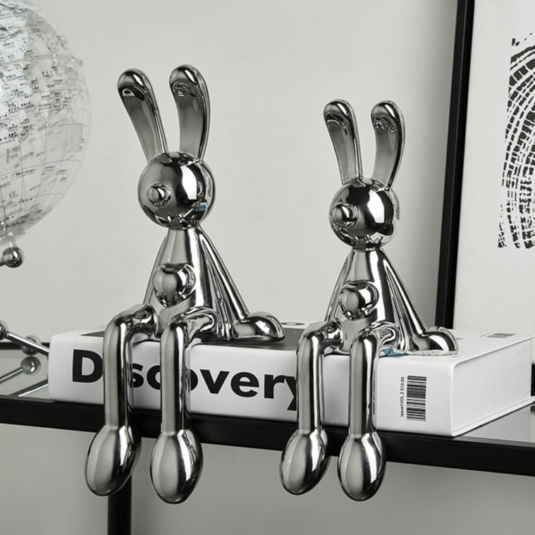 Adornos decorativos Bunny Love - design moderno criativo
