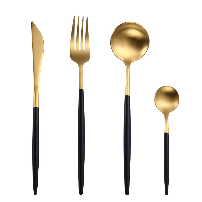 Talheres Europeu Bicolors - 24pcs