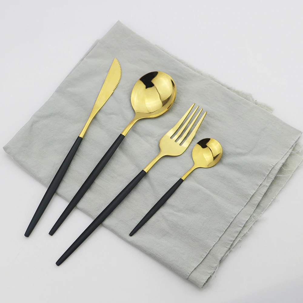 Talheres Europeu Bicolors - 24pcs