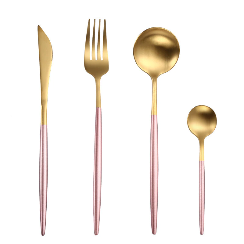 Talheres Europeu Bicolors - 24pcs