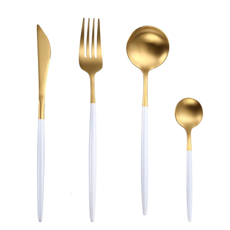 Talheres Europeu Bicolors - 24pcs