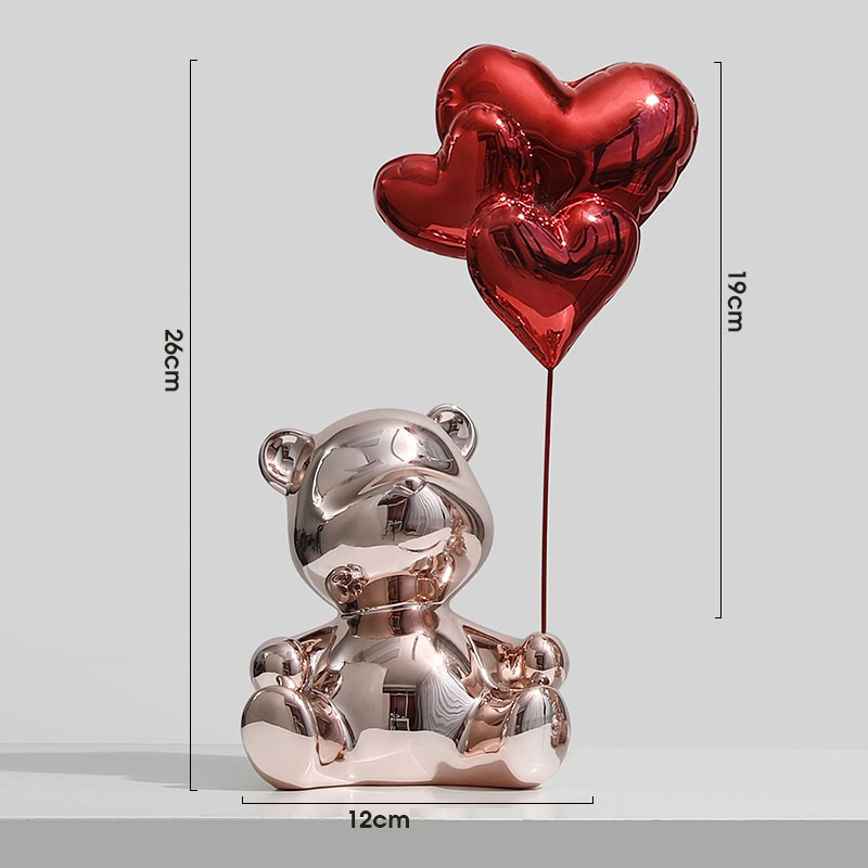 Adornos decorativos Love Balloon - pintura eletrostática