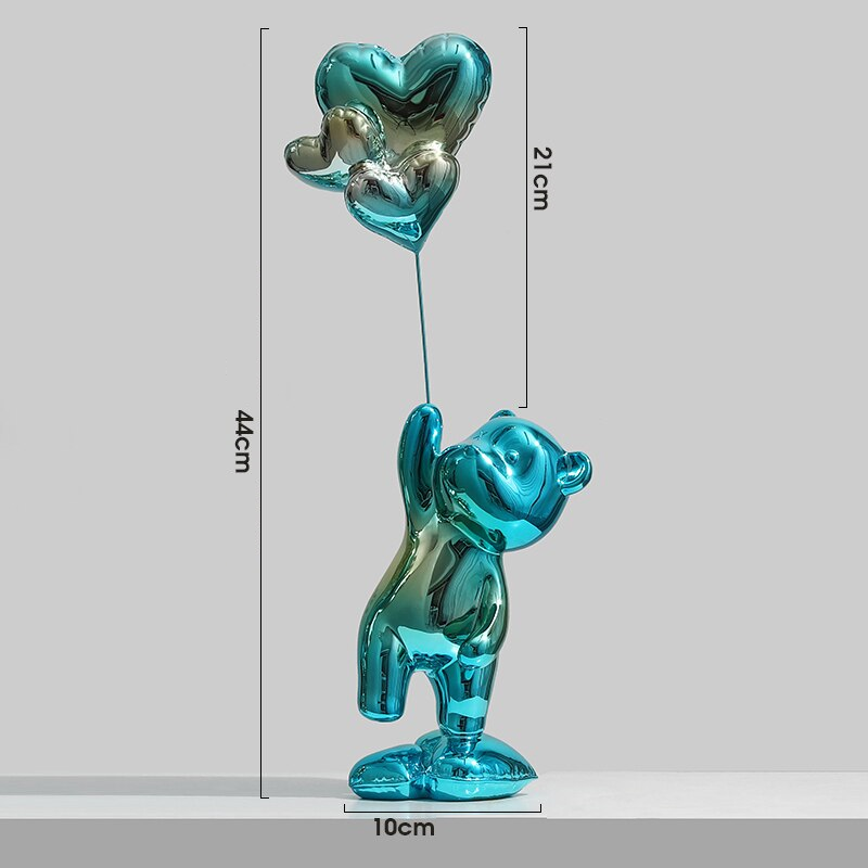 Adornos decorativos Love Balloon - pintura eletrostática