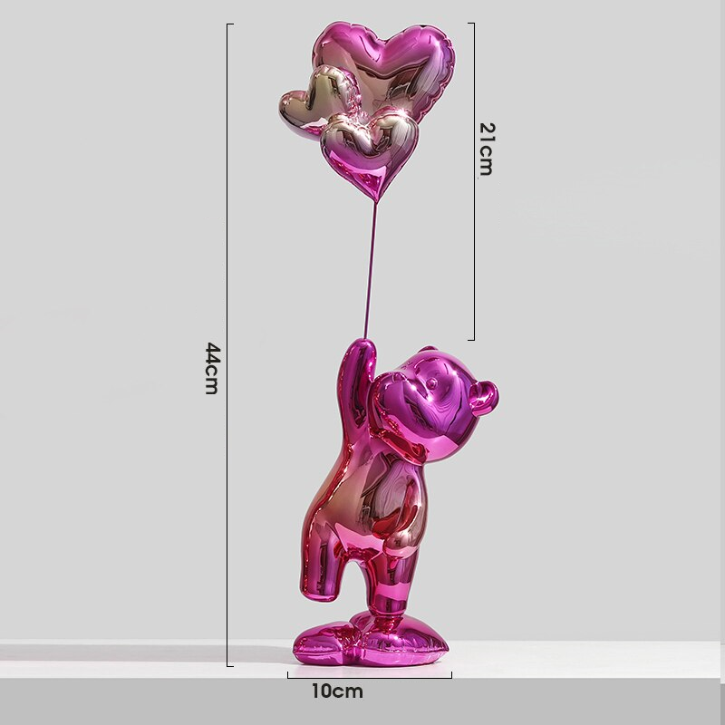 Adornos decorativos Love Balloon - pintura eletrostática