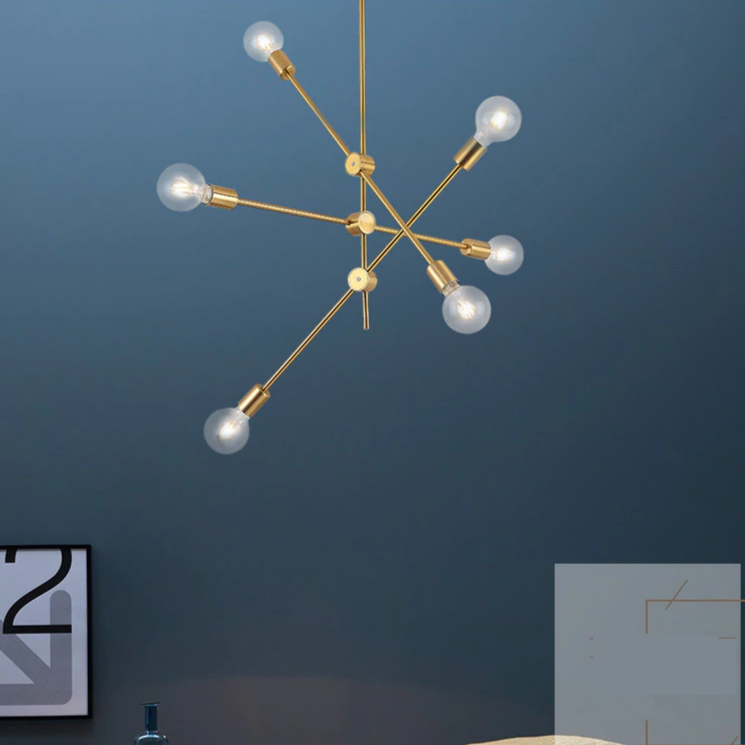 Lustre Pendente BALANCE - Dourado ou Preto em Aço