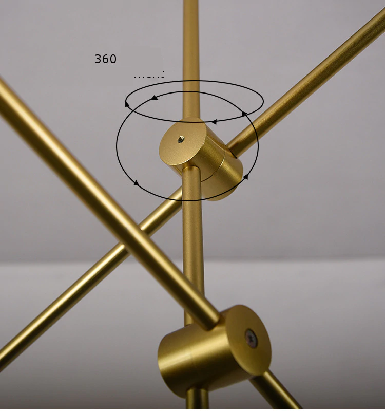 Lustre Pendente BALANCE - Dourado ou Preto em Aço