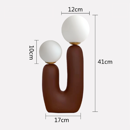 Abajur contemporâneo Mahogany - 02 Opções de cor