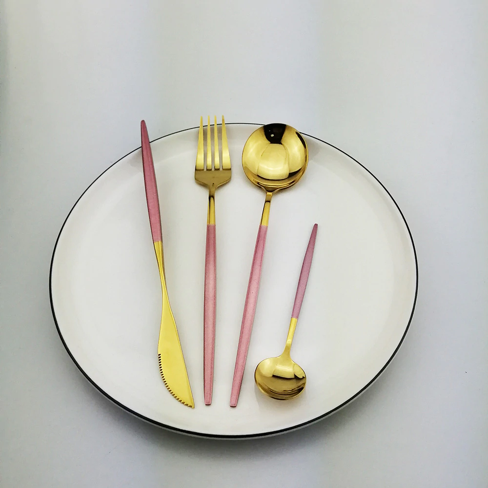 Talheres Europeu Bicolors - 24pcs