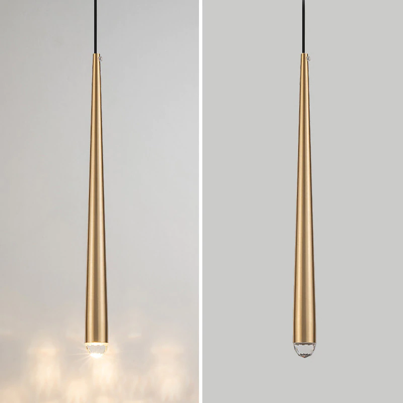 Pendentes com ponteira em Crystal - moderno e sofisticado