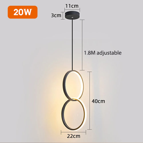 Pendentes em led linha Malibu