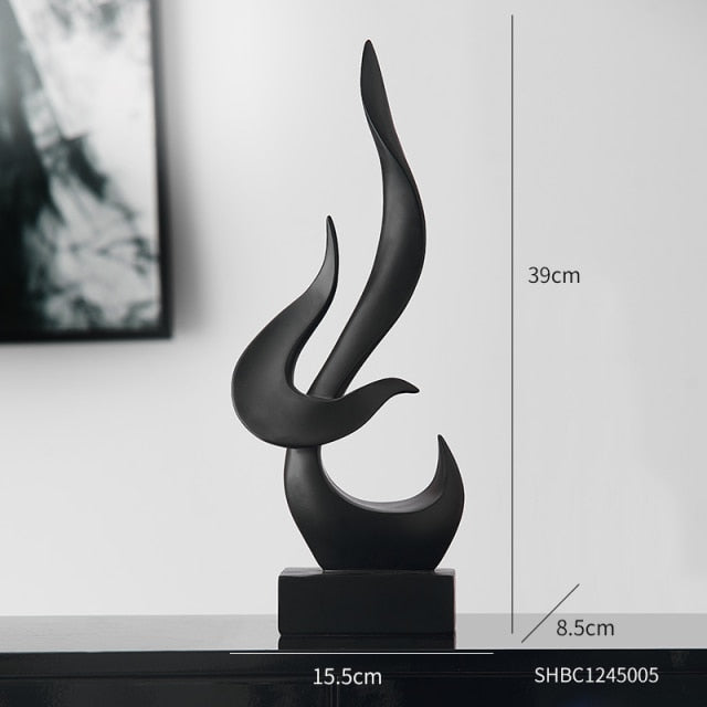 Esculturas em resina Nordic Flame - 02 Cores