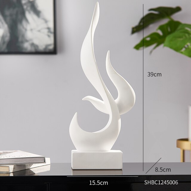 Esculturas em resina Nordic Flame - 02 Cores