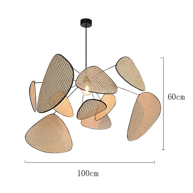 Lustre Bohemian Soho - Em Metal & Rattan