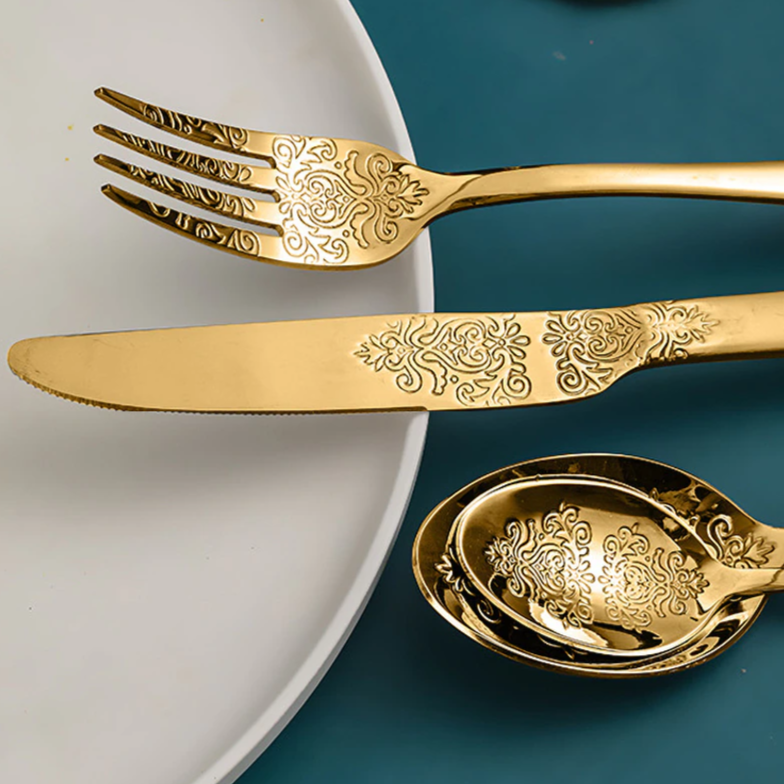 Jogo Talheres Royalty Luxo - 8 ou 16pcs