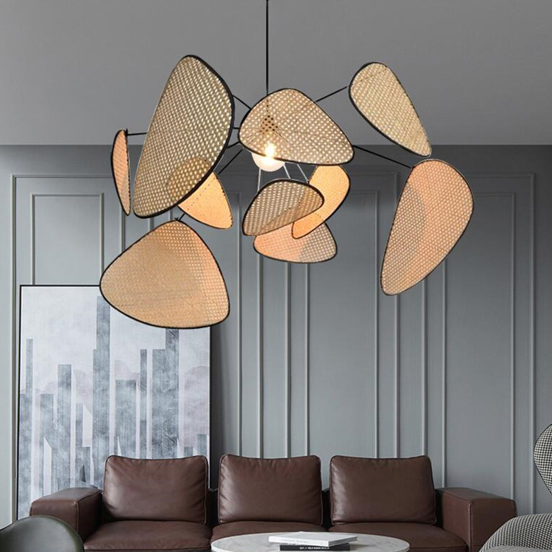 Lustre Bohemian Soho - Em Metal & Rattan